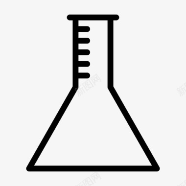 烧杯大学科学实验室图标图标