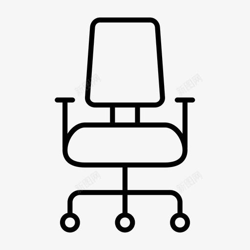 转椅座椅放松图标svg_新图网 https://ixintu.com 办公 商务金融图表完整单薄 家具 带轮子的椅子 座椅 放松 旋转椅 灵活性 移动式 老板椅 舒适性 转椅