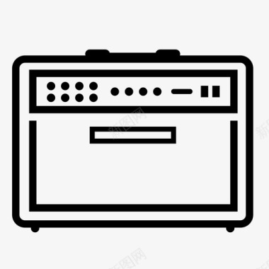 放大器声音音乐图标图标
