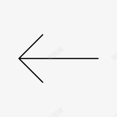 左箭头向左转弯路线图标图标