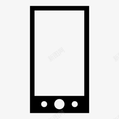 智能手机触摸屏电话图标图标