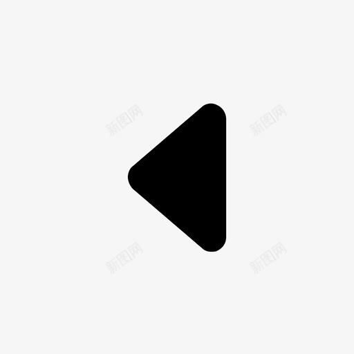 左箭头后退方向图标svg_新图网 https://ixintu.com 上一个 后退 向西 左箭头 方向 箭头设置 转到