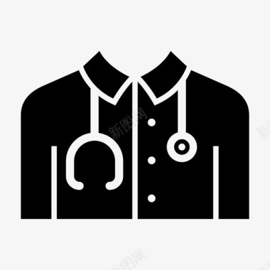 医生制服标志护士图标图标