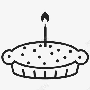 生日蛋糕派对甜点庆祝甜点图标图标