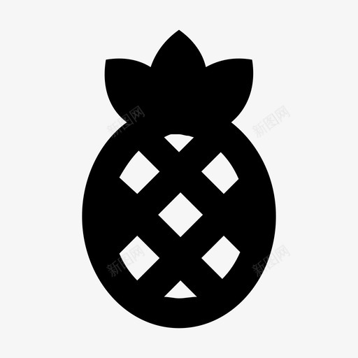 菠萝酒店服务材料标图标svg_新图网 https://ixintu.com 菠萝 酒店服务材料设计图标