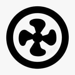 排风机通风机螺旋通风机符号图标图标
