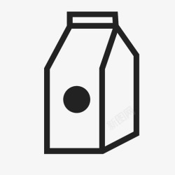 盒子奶牛奶盒一天两次力量图标高清图片