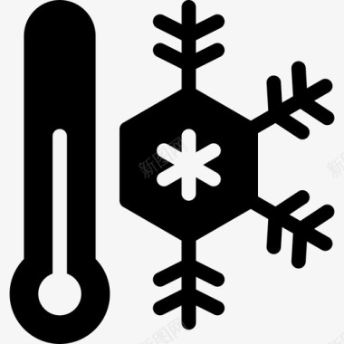 冬季温度大气寒冷图标图标