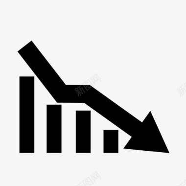 股票下跌开始签名图标图标