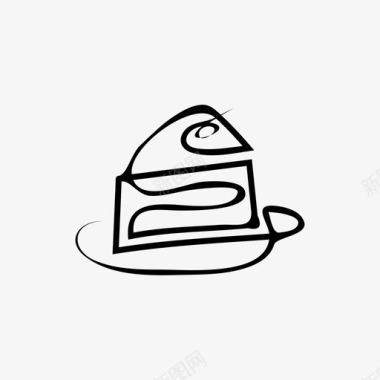 蛋糕面包房烘焙图标图标