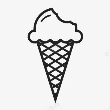 冰淇淋筒夏季加图标图标