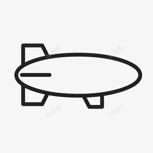 飞艇车辆运输工具图标svg_新图网 https://ixintu.com 充气式 气球 系泊 车辆 运输工具 飞船 飞艇
