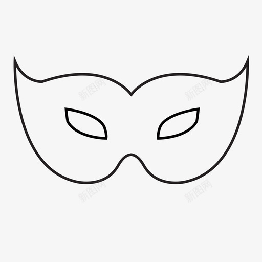 狂欢面具狂欢节睫毛膏图标svg_新图网 https://ixintu.com 狂欢节 狂欢面具 睫毛膏 面具