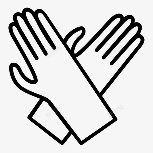 手套卫生防护图标svg_新图网 https://ixintu.com 医生 卫生 手 手套 洗涤 消毒 疾病和药物固体 设备 防护 魔术师