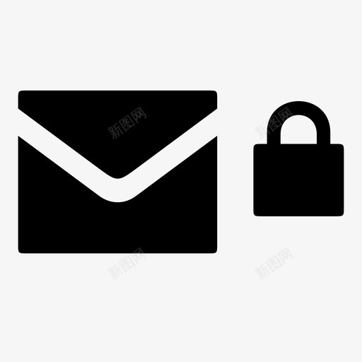 邮件安全安全私人图标svg_新图网 https://ixintu.com 不可锁定 信件 安全 密码 电子邮件 私人 邮件安全 锁定