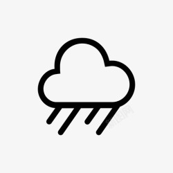 阴沉天空雨云天空阵雨图标高清图片