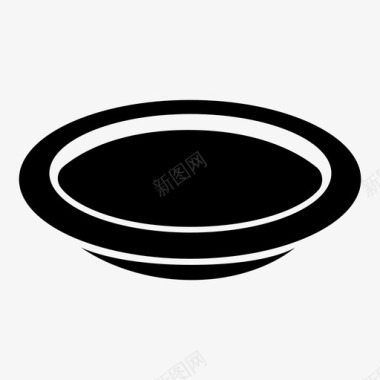盘子盆碗图标图标