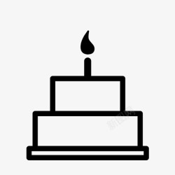 金色9周年标志生日蛋糕周年纪念粗体图标高清图片