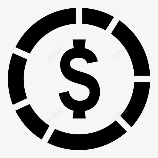 美元符号统计价格图标svg_新图网 https://ixintu.com 价格 估计值 兑换 成本 支付 统计 美元符号 财务 货币 贷款