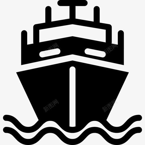 船邮轮海洋图标svg_新图网 https://ixintu.com 旅行 海洋 航海 船 运输 邮轮