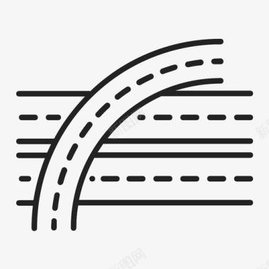 立交桥道路简历图标图标