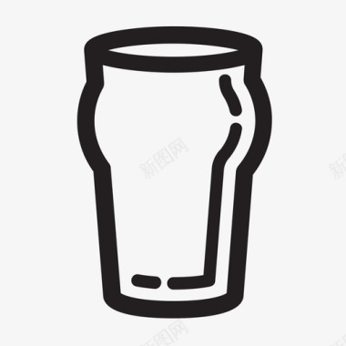 帝国品脱玻璃杯饮料和容器图标图标