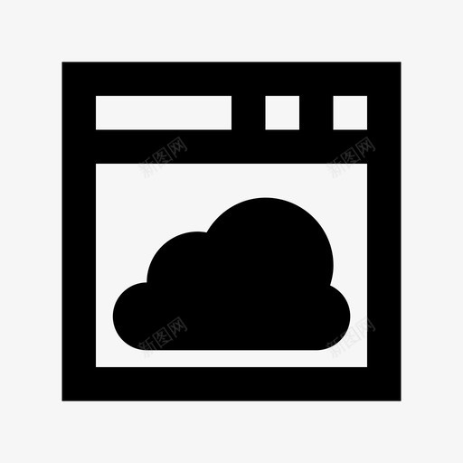 云浏览器上传存储图标svg_新图网 https://ixintu.com 上传 云应用 云服务 云浏览器 云计算 云驱动 在线 存储 数据存储材料设计图标 网页 计算机