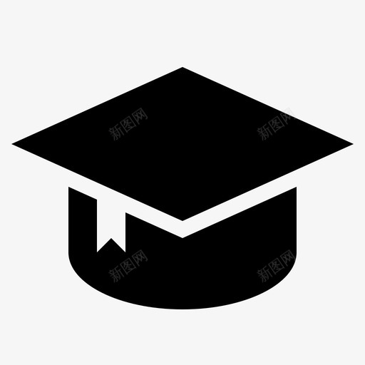 学生帽大学帽子图标svg_新图网 https://ixintu.com 入学 大学 学生帽 学院 帽子 教育 毕业帽 证书