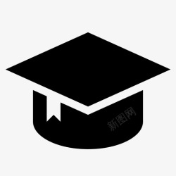 入学证书学生帽大学帽子图标高清图片