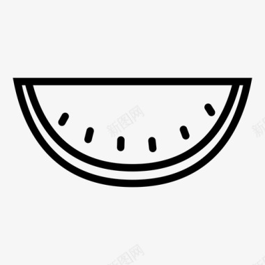 西瓜西瓜片甜的图标图标