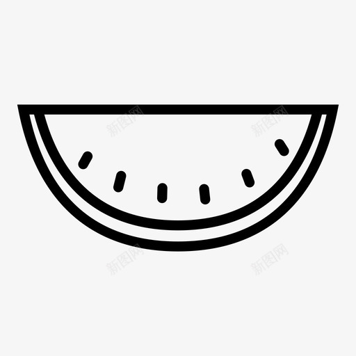 西瓜西瓜片甜的图标svg_新图网 https://ixintu.com 凌乱 夏天的 水果 甜的 种子 红色 西瓜 西瓜带籽 西瓜片 食物