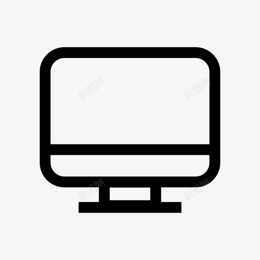 显示器技术pc图标svg_新图网 https://ixintu.com mac pc 台式机 工作 技术 显示器 电脑 笔记本电脑 艺术 苹果 设备图标集轮廓