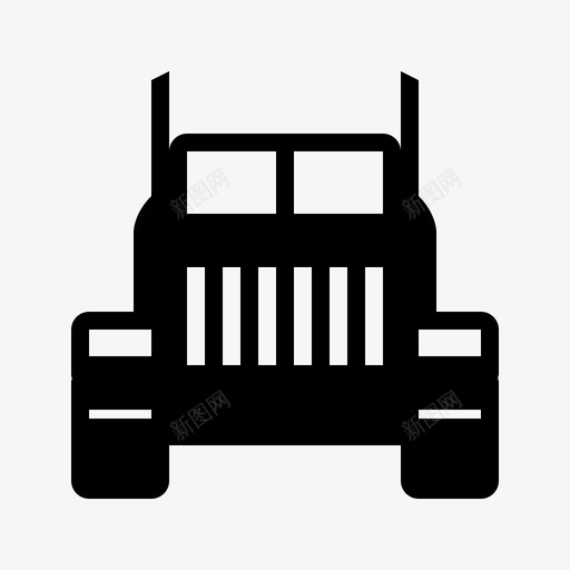 卡车18轮送货图标svg_新图网 https://ixintu.com 18轮 卡车 各种字形图标 服务 柴油 移动 货运 运输 送货
