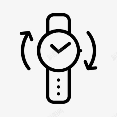 手表可穿戴时间图标图标