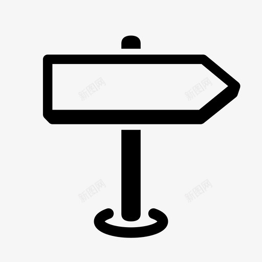 路标向右阅读图标svg_新图网 https://ixintu.com 向右 导航 指向 方向 箭头 路径 路标 阅读