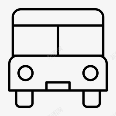巴士精品巴士黄色巴士图标图标