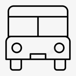 普通校车巴士精品巴士黄色巴士图标高清图片