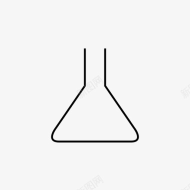 锥形烧瓶简历实验室图标图标