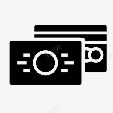 信用卡消费塑料图标图标