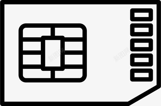 sim卡信号手机图标图标