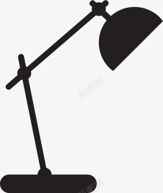 台灯办公用品照明图标图标