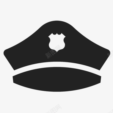 警帽保安警官图标图标