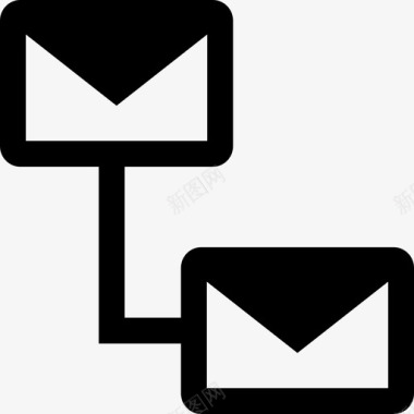 连接电子邮件已售出否图标图标