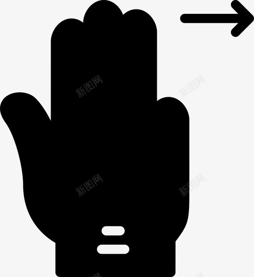 三个手指向右滑动移动手图标svg_新图网 https://ixintu.com 三个手指向右滑动 手 手势 点击 移动 粉碎图标手势实心
