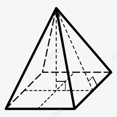 方形金字塔结构声音图标图标