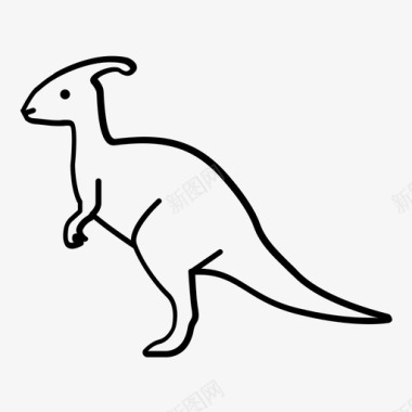 夏龙龙侏罗纪食草动物图标图标