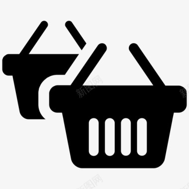 购物篮支架电子商务图标图标
