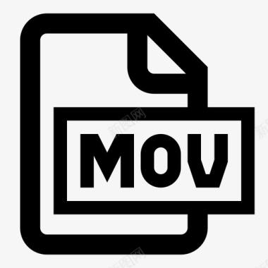 mov文件发送quicktime图标图标