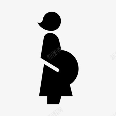 怀孕生育母亲图标图标