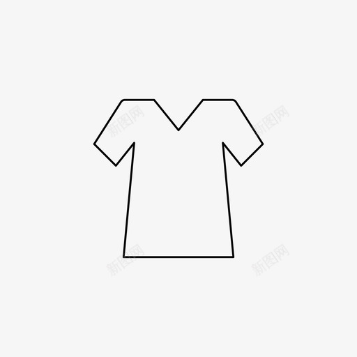 V领服装t恤图标svg_新图网 https://ixintu.com V领 t恤 关注 女衬衫 展示单品 时尚 服装 派对服装 设计